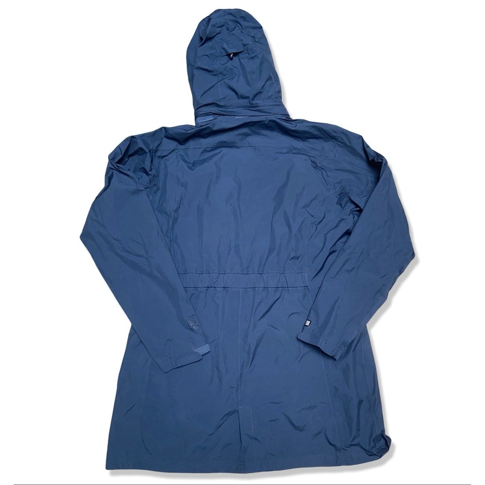 REI Co-op Rain Jacket Women's Blue Waterproof Hooded Shell Outdoor Size XL Long - Picture 2 of 9